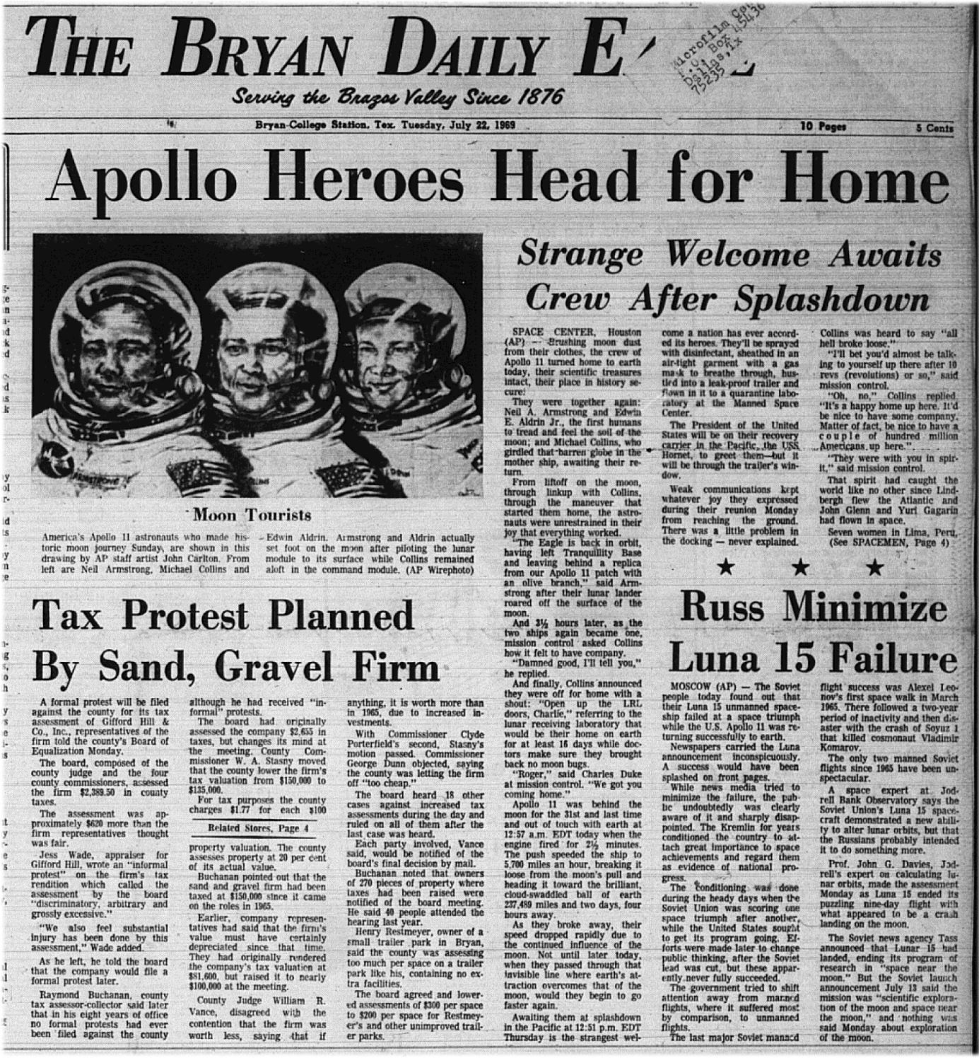 The Eagle Archives: July 22, 1969